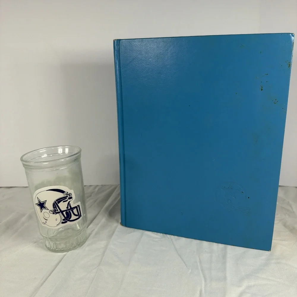 Dallas Cowboys Illustrated History Book Whittingham + Champions Glass